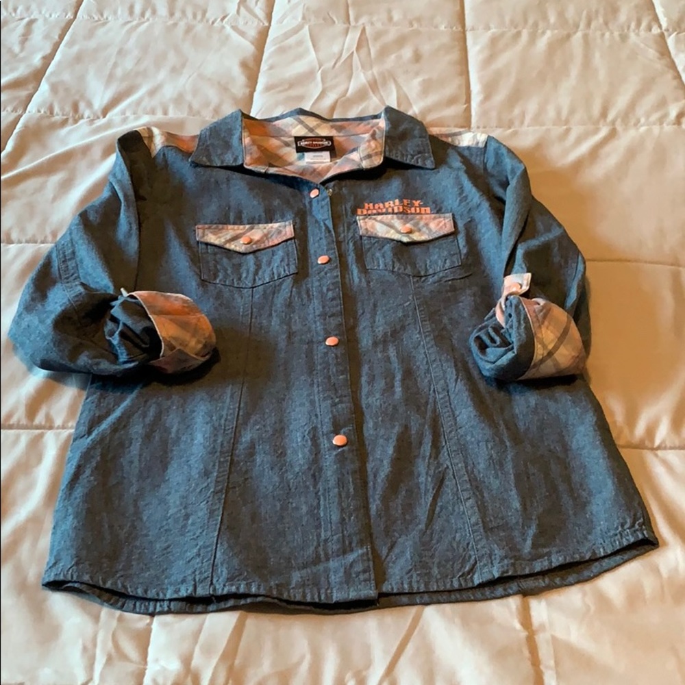 Girl's Harley-Davidson Denim Shirt/Tank